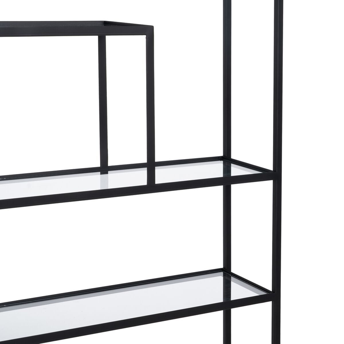 Hylder Sort Krystal Jern 70 x 23 x 161 cm